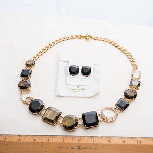 Kate Spade Kaleidescope necklace & earrings in orig soft bag. NWOT